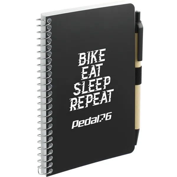 FSC® Mix 4" x 6" Pocket Spiral Notebook with Pen - FSC® Mix 4" x 6" Pocket Spiral Notebook with Pen - Image 8 of 27