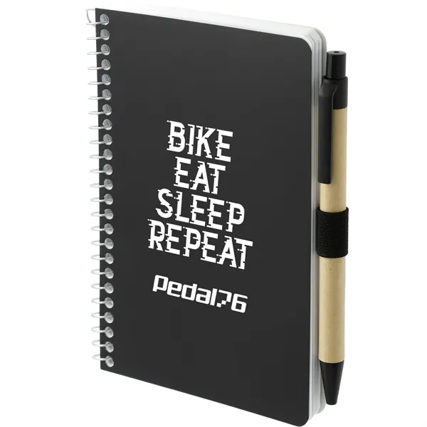 FSC® Mix 4" x 6" Pocket Spiral Notebook with Pen - FSC® Mix 4" x 6" Pocket Spiral Notebook with Pen - Image 9 of 27