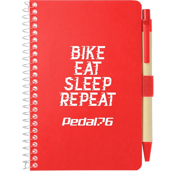 FSC® Mix 4" x 6" Pocket Spiral Notebook with Pen - FSC® Mix 4" x 6" Pocket Spiral Notebook with Pen - Image 15 of 27