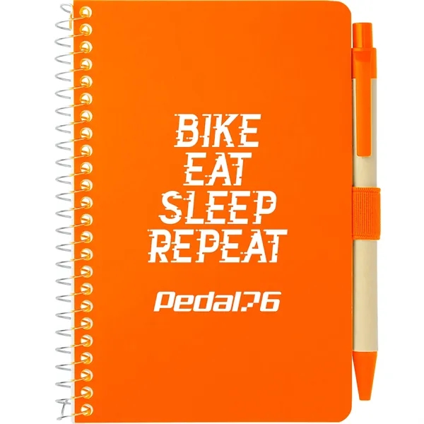 FSC® Mix 4" x 6" Pocket Spiral Notebook with Pen - FSC® Mix 4" x 6" Pocket Spiral Notebook with Pen - Image 17 of 27
