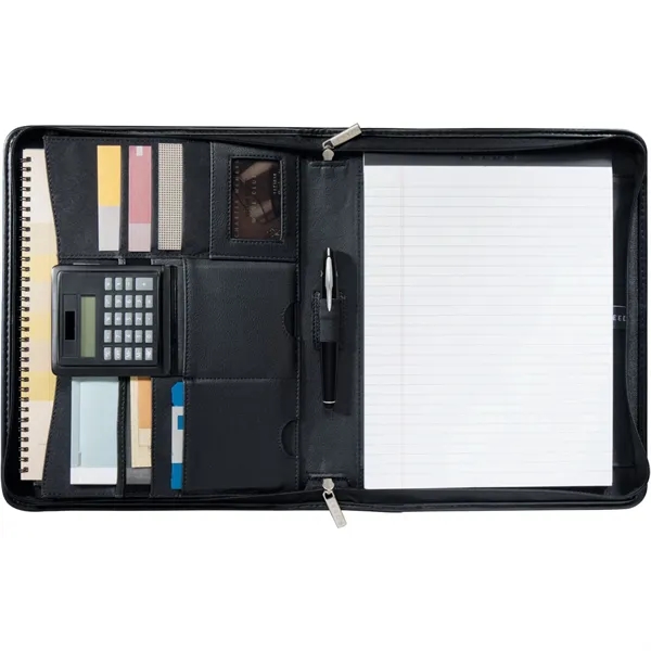 FSC® Mix Manhattan Zippered Padfolio - FSC® Mix Manhattan Zippered Padfolio - Image 2 of 2