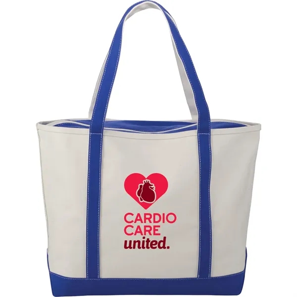 Baltic 24oz Cotton Canvas Tall Zippered Tote - Baltic 24oz Cotton Canvas Tall Zippered Tote - Image 4 of 8