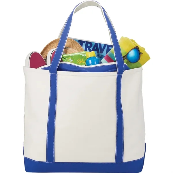 Baltic 24oz Cotton Canvas Tall Zippered Tote - Baltic 24oz Cotton Canvas Tall Zippered Tote - Image 6 of 8