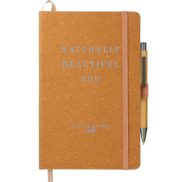 FSC® Mix 5.5" x 8.5" Recycled Leather Bound Journa