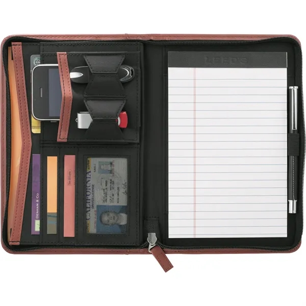 FSC® Mix Pedova™ Jr. Zippered Padfolio - FSC® Mix Pedova™ Jr. Zippered Padfolio - Image 3 of 10