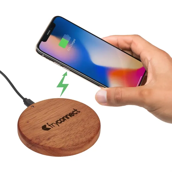FSC® 100% Wood Wireless Charging Pad - FSC® 100% Wood Wireless Charging Pad - Image 3 of 4