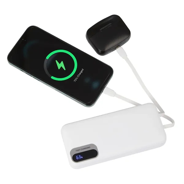 Laptop Power 20,000 mAh PD Power Bank with Cables - Laptop Power 20,000 mAh PD Power Bank with Cables - Image 7 of 10