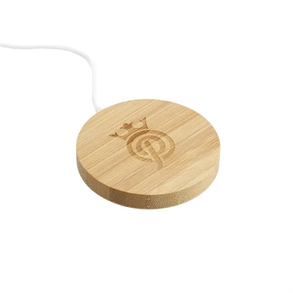 FSC® 100% Bamboo MagClick™ Fast Wireless Pad - FSC® 100% Bamboo MagClick™ Fast Wireless Pad - Image 4 of 9