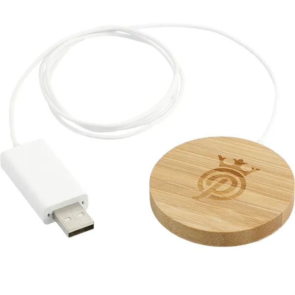 FSC® 100% Bamboo MagClick™ Fast Wireless Pad - FSC® 100% Bamboo MagClick™ Fast Wireless Pad - Image 3 of 9