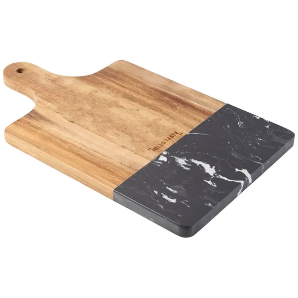 Black Marble and Wood Cutting Board - Black Marble and Wood Cutting Board - Image 6 of 7