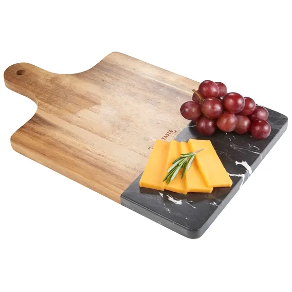 Black Marble and Wood Cutting Board - Black Marble and Wood Cutting Board - Image 7 of 7