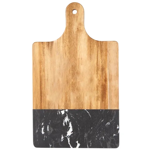 Black Marble and Wood Cutting Board - Black Marble and Wood Cutting Board - Image 4 of 7