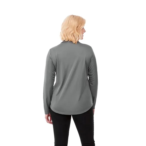 Women's Mori Long Sleeve Polo - Women's Mori Long Sleeve Polo - Image 4 of 36