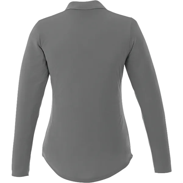 Women's Mori Long Sleeve Polo - Women's Mori Long Sleeve Polo - Image 5 of 36