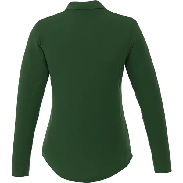Women's Mori Long Sleeve Polo - Women's Mori Long Sleeve Polo - Image 10 of 36