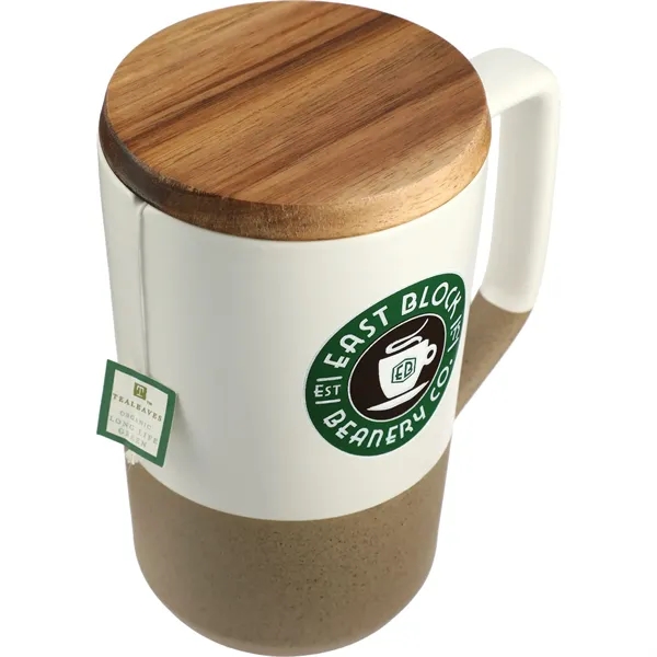 Tahoe Tea & Coffee Ceramic Mug with Wood Lid 16oz - Tahoe Tea & Coffee Ceramic Mug with Wood Lid 16oz - Image 2 of 15