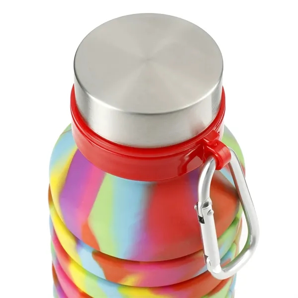 Zigoo Silicone Collapsible Bottle 18oz - Tie Dye - Zigoo Silicone Collapsible Bottle 18oz - Tie Dye - Image 15 of 15