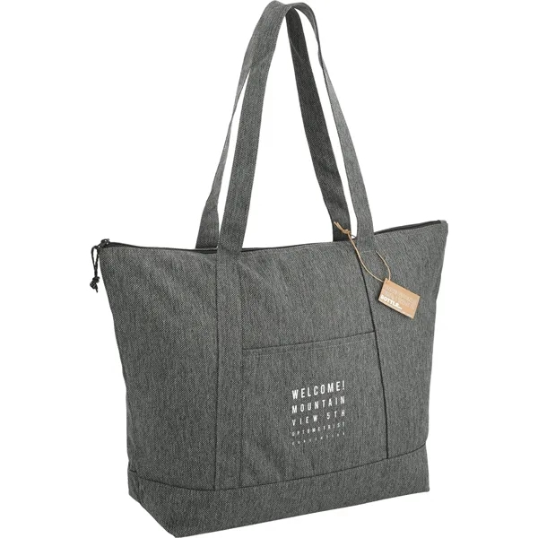 Vila Recycled Zippered Tote - Vila Recycled Zippered Tote - Image 6 of 13