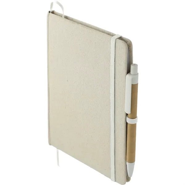 5" x 7" Organic Cotton Bound Notebook w/Pen - 5" x 7" Organic Cotton Bound Notebook w/Pen - Image 4 of 6