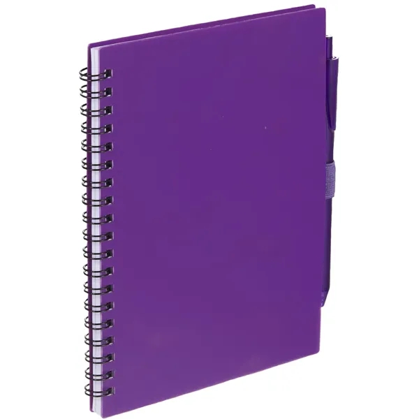 FSC® Recycled 5.5'' x 7'' Spiral Notebook w/ RPET Pe - FSC® Recycled 5.5'' x 7'' Spiral Notebook w/ RPET Pe - Image 9 of 36