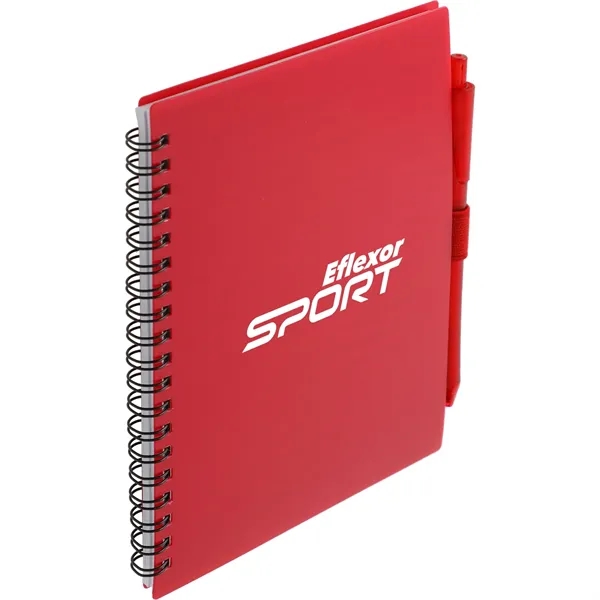 FSC® Recycled 5.5'' x 7'' Spiral Notebook w/ RPET Pe - FSC® Recycled 5.5'' x 7'' Spiral Notebook w/ RPET Pe - Image 11 of 36