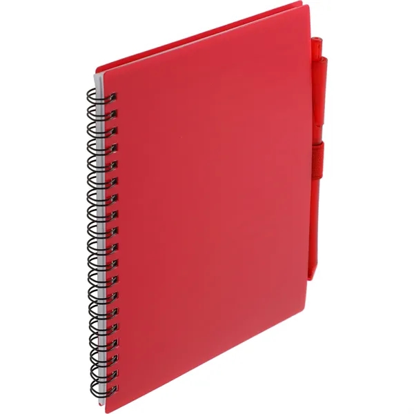 FSC® Recycled 5.5'' x 7'' Spiral Notebook w/ RPET Pe - FSC® Recycled 5.5'' x 7'' Spiral Notebook w/ RPET Pe - Image 14 of 36