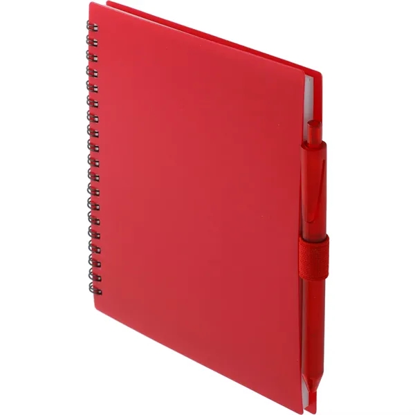 FSC® Recycled 5.5'' x 7'' Spiral Notebook w/ RPET Pe - FSC® Recycled 5.5'' x 7'' Spiral Notebook w/ RPET Pe - Image 15 of 36