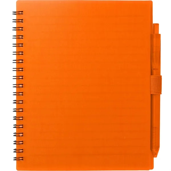 FSC® Recycled 5.5'' x 7'' Spiral Notebook w/ RPET Pe - FSC® Recycled 5.5'' x 7'' Spiral Notebook w/ RPET Pe - Image 19 of 36