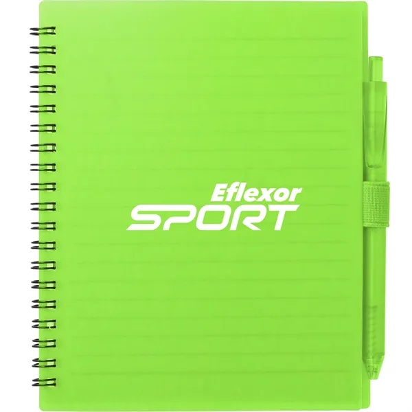FSC® Recycled 5.5'' x 7'' Spiral Notebook w/ RPET Pe - FSC® Recycled 5.5'' x 7'' Spiral Notebook w/ RPET Pe - Image 20 of 36