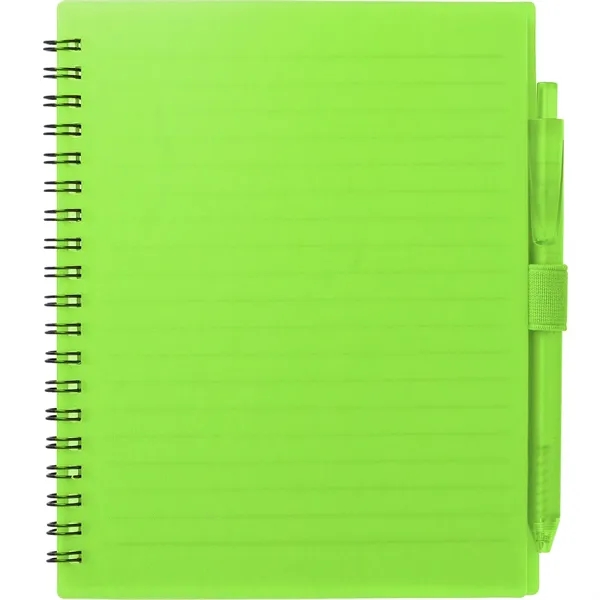 FSC® Recycled 5.5'' x 7'' Spiral Notebook w/ RPET Pe - FSC® Recycled 5.5'' x 7'' Spiral Notebook w/ RPET Pe - Image 21 of 36