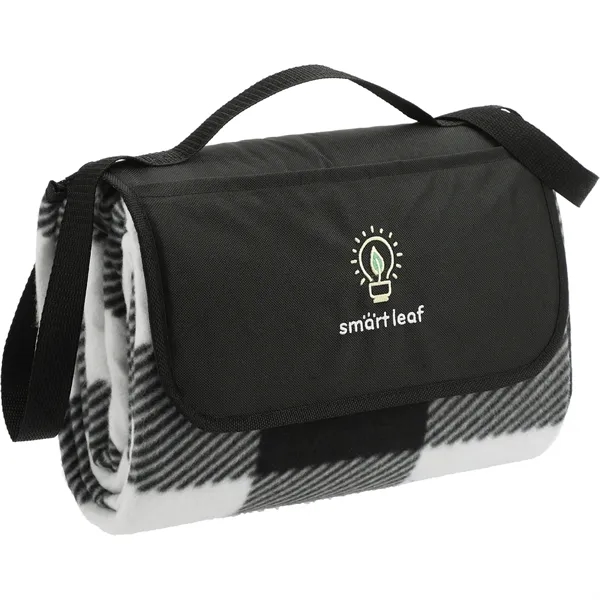 Oversized 6' Round Recycled PET Picnic Blanket - Oversized 6' Round Recycled PET Picnic Blanket - Image 3 of 4