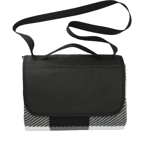 Oversized 6' Round Recycled PET Picnic Blanket - Oversized 6' Round Recycled PET Picnic Blanket - Image 1 of 4