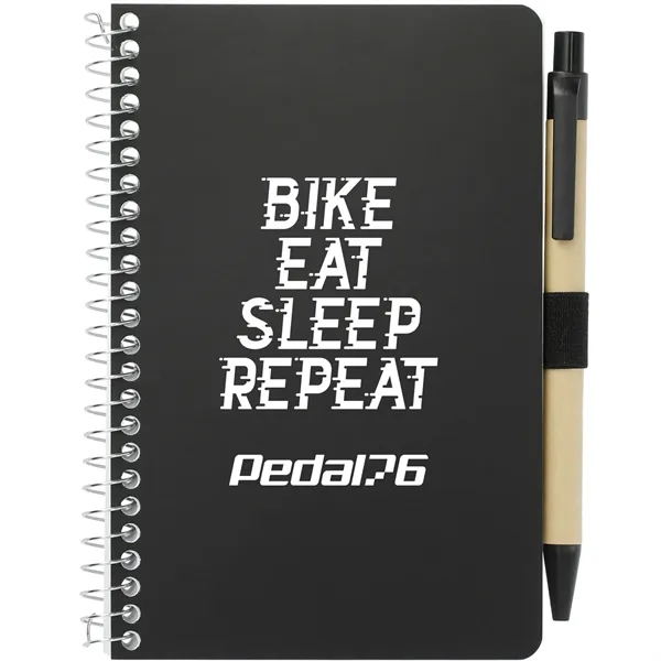 Custom FSC® Mix 4" x 6" Pocket Spiral Notebook with Pen
