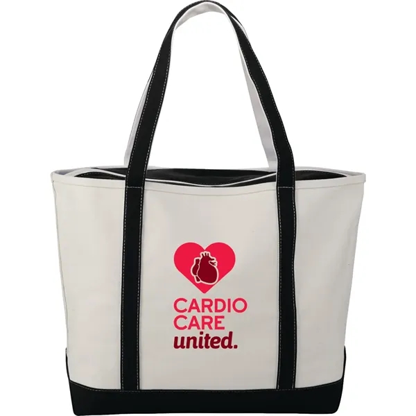 Custom Baltic 24oz Cotton Canvas Tall Zippered Tote