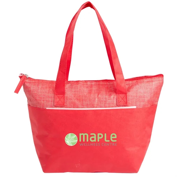 Custom Mist Recycled 9-Can Non-Woven Tote Cooler