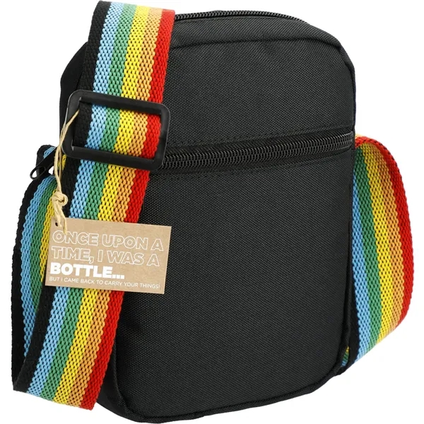 Rainbow RPET Crossbody Tote - Rainbow RPET Crossbody Tote - Image 4 of 4