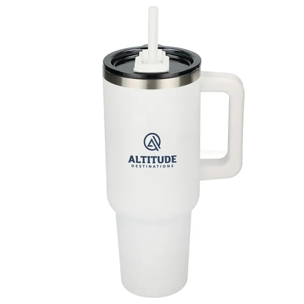 Pinnacle Recycled Travel Tumbler with Straw 40oz - Pinnacle Recycled Travel Tumbler with Straw 40oz - Image 1 of 54