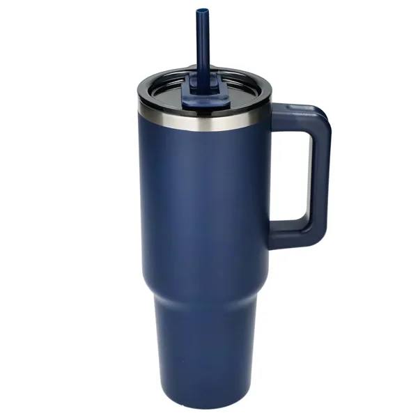 Pinnacle Recycled Travel Tumbler with Straw 40oz - Pinnacle Recycled Travel Tumbler with Straw 40oz - Image 17 of 54