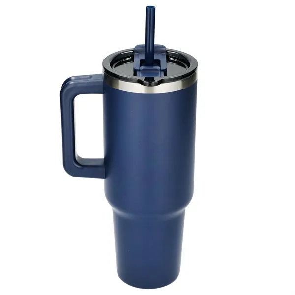 Pinnacle Recycled Travel Tumbler with Straw 40oz - Pinnacle Recycled Travel Tumbler with Straw 40oz - Image 19 of 54