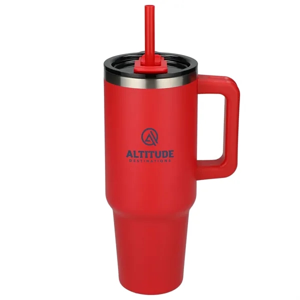 Pinnacle Recycled Travel Tumbler with Straw 40oz - Pinnacle Recycled Travel Tumbler with Straw 40oz - Image 21 of 54