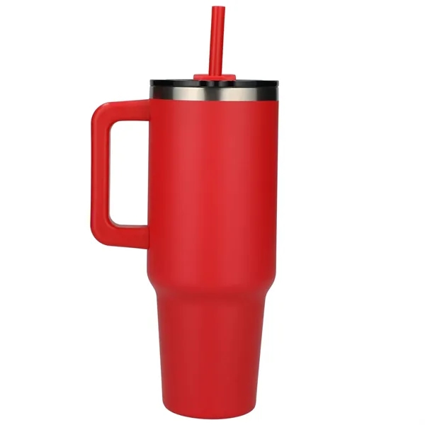 Pinnacle Recycled Travel Tumbler with Straw 40oz - Pinnacle Recycled Travel Tumbler with Straw 40oz - Image 30 of 54