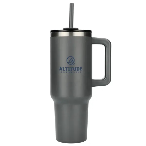 Pinnacle Recycled Travel Tumbler with Straw 40oz - Pinnacle Recycled Travel Tumbler with Straw 40oz - Image 33 of 54