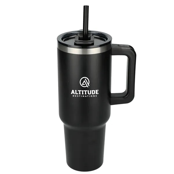 Pinnacle Recycled Travel Tumbler with Straw 40oz - Pinnacle Recycled Travel Tumbler with Straw 40oz - Image 42 of 54
