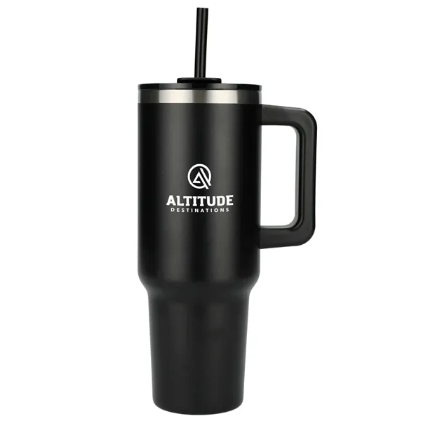 Pinnacle Recycled Travel Tumbler with Straw 40oz - Pinnacle Recycled Travel Tumbler with Straw 40oz - Image 43 of 54