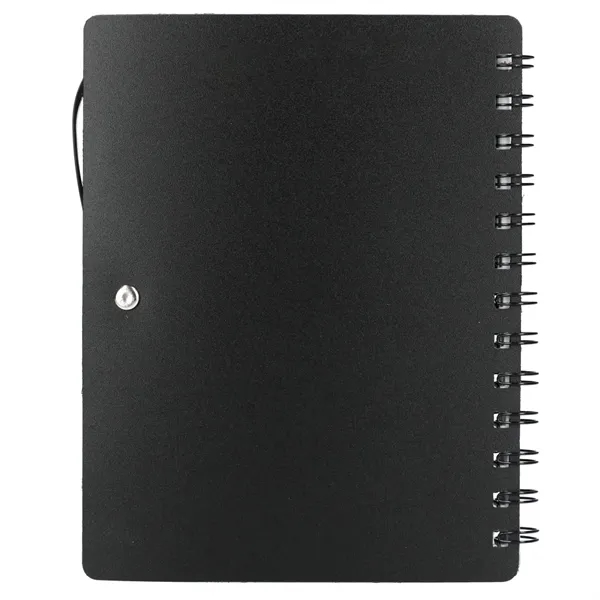 5" x 7" Recycled Dual Pocket Spiral Notebook w Pen - 5" x 7" Recycled Dual Pocket Spiral Notebook w Pen - Image 19 of 19