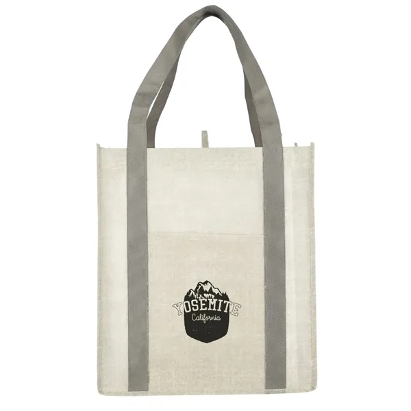 Neptune Recycled Non-Woven Grocery Tote - Neptune Recycled Non-Woven Grocery Tote - Image 2 of 5