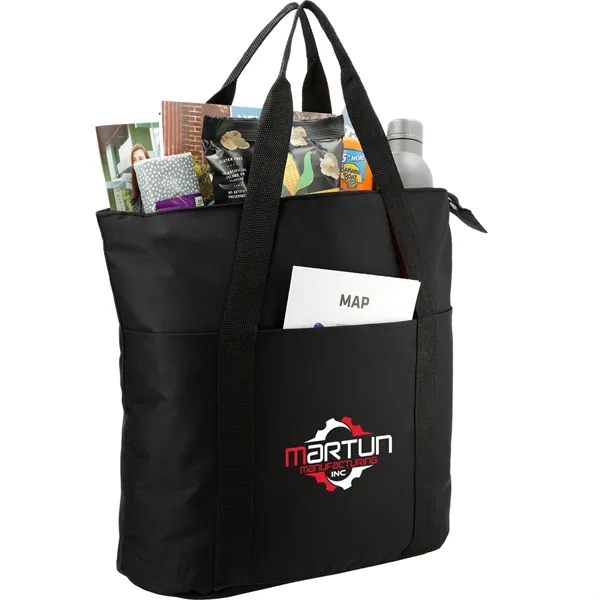 Heavy Duty Zippered Convention Tote - Heavy Duty Zippered Convention Tote - Image 4 of 11