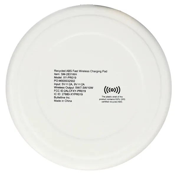 Recycled ABS Fast Wireless Charging Pad - Recycled ABS Fast Wireless Charging Pad - Image 6 of 13