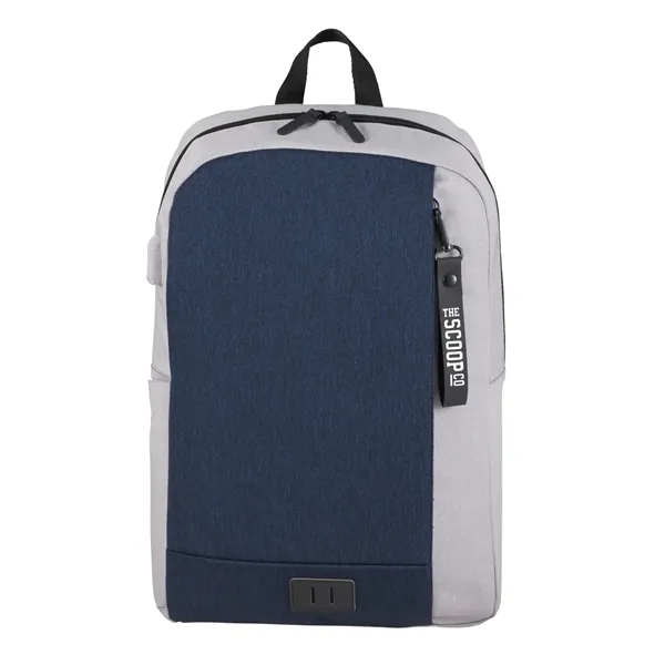 NBN Whitby Slim 15" Computer Backpack w/ USB Port - NBN Whitby Slim 15" Computer Backpack w/ USB Port - Image 9 of 17