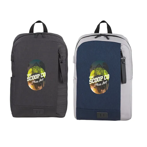 NBN Whitby Slim 15" Computer Backpack w/ USB Port - NBN Whitby Slim 15" Computer Backpack w/ USB Port - Image 0 of 17